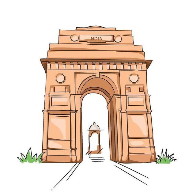 India Gate illustration