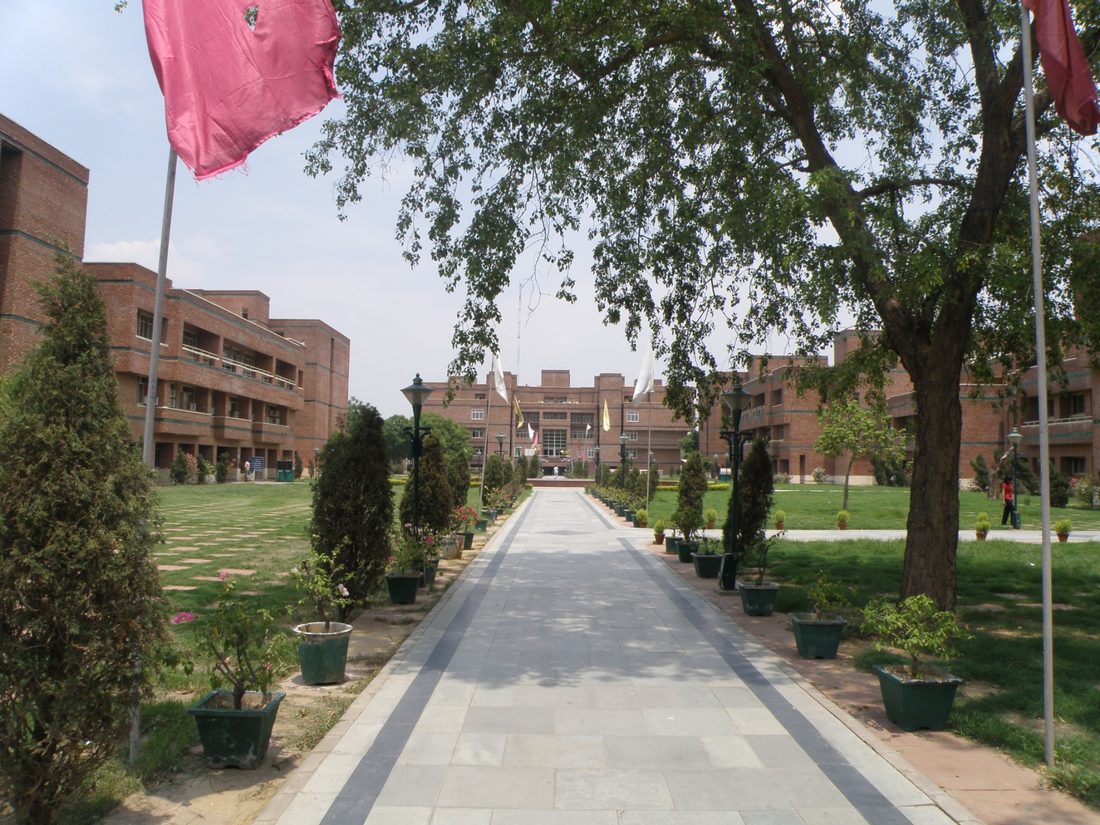 Path connecting NSUT academic and administrative blocks to the library